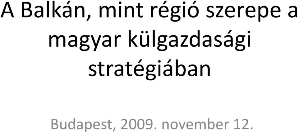 külgazdasági