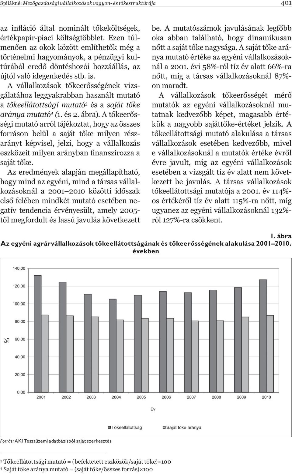 A vállalkozások t keer sségének vizsgálatához leggyakrabban használt mutató a t keellátottsági mutató 3 és a saját t ke aránya mutató 4 (1. és 2. ábra).