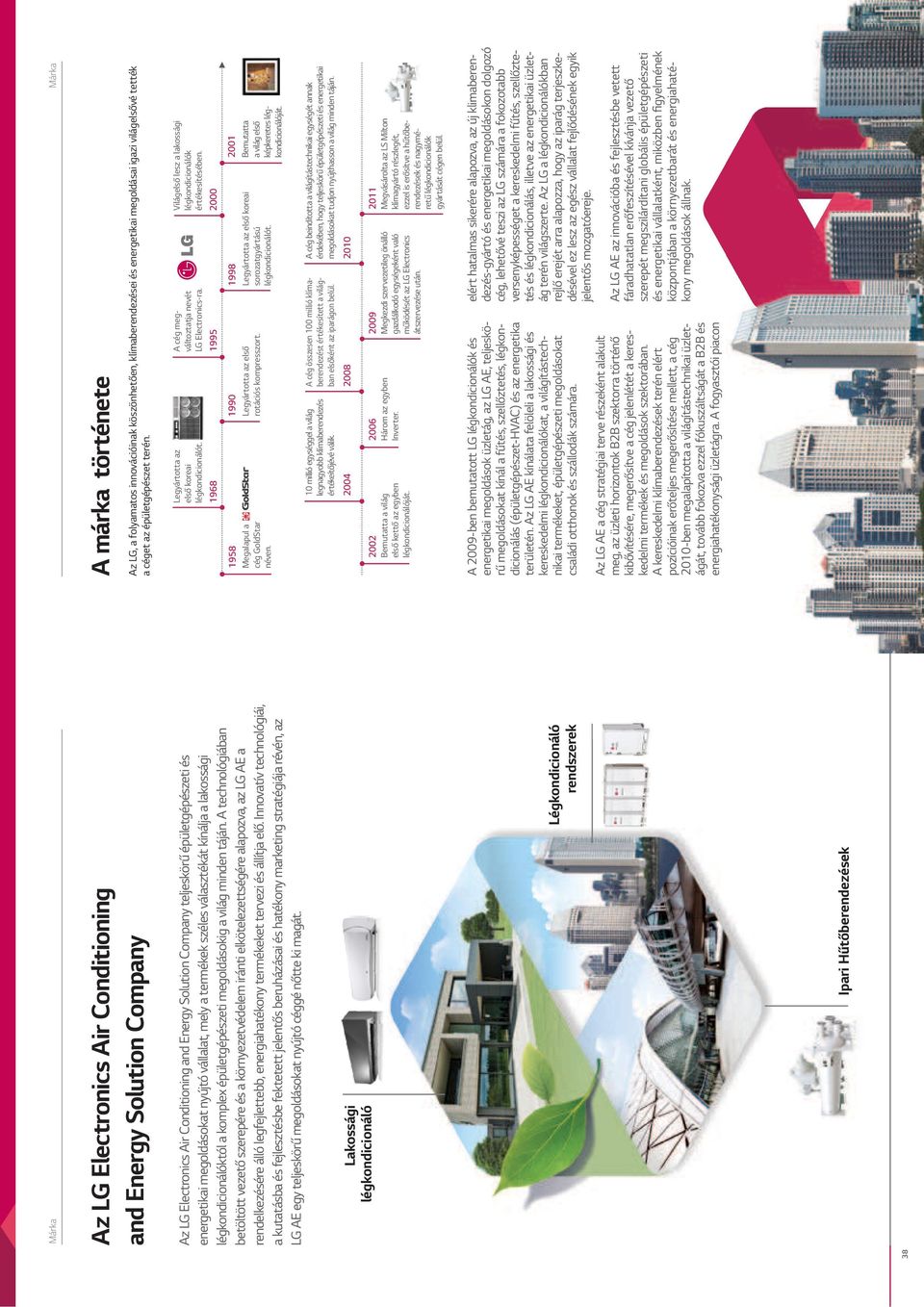 Az LG Electronics Air Conditioning and Energy Solution Company teljeskörű épületgépészeti és energetikai megoldásokat nyújtó vállalat, mely a termékek széles választékát kínálja a lakossági