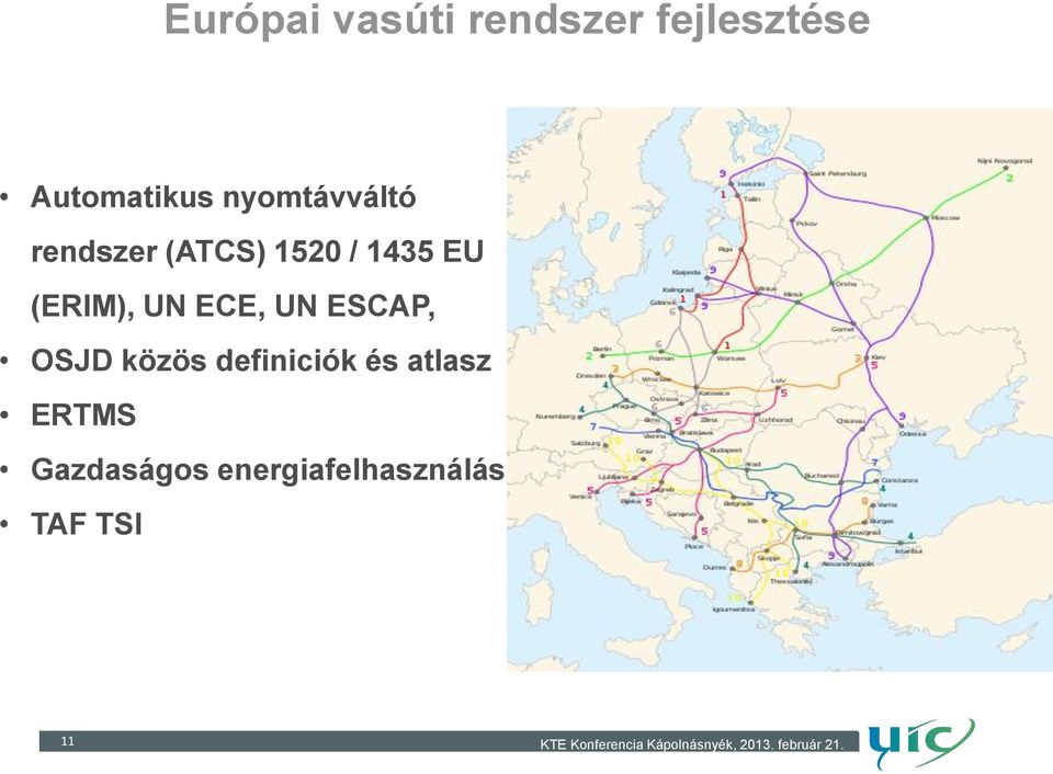 (ERIM), UN ECE, UN ESCAP, OSJD közös definiciók