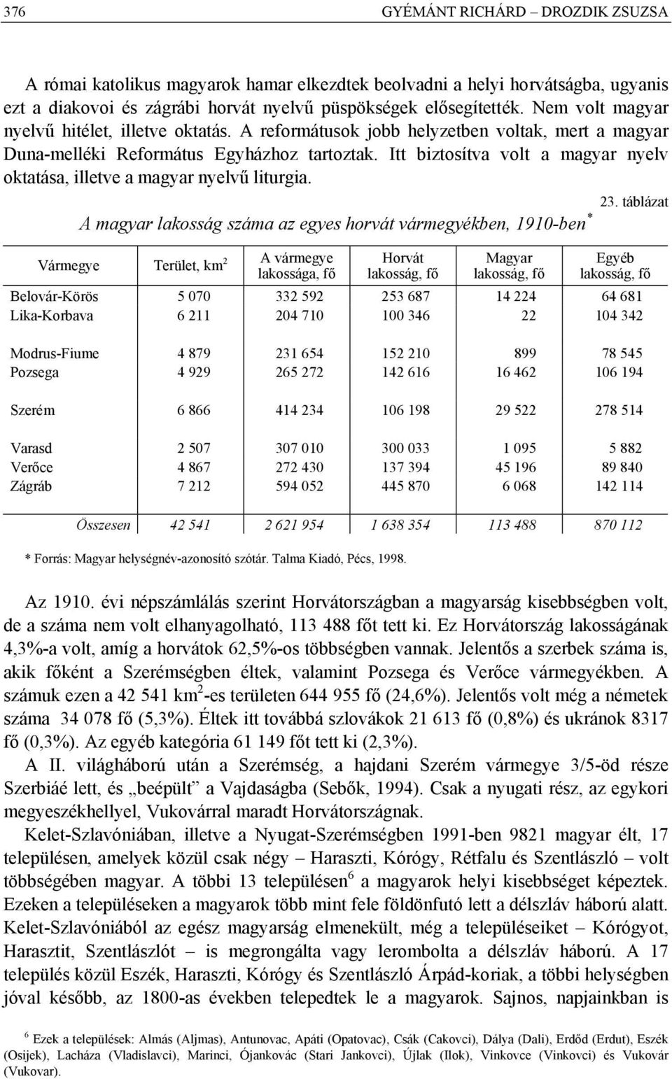 Itt biztosítva volt a magyar nyelv oktatása, illetve a magyar nyelvű liturgia.