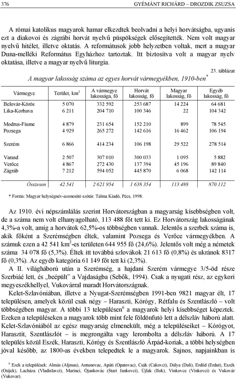 Itt biztosítva volt a magyar nyelv oktatása, illetve a magyar nyelvű liturgia.