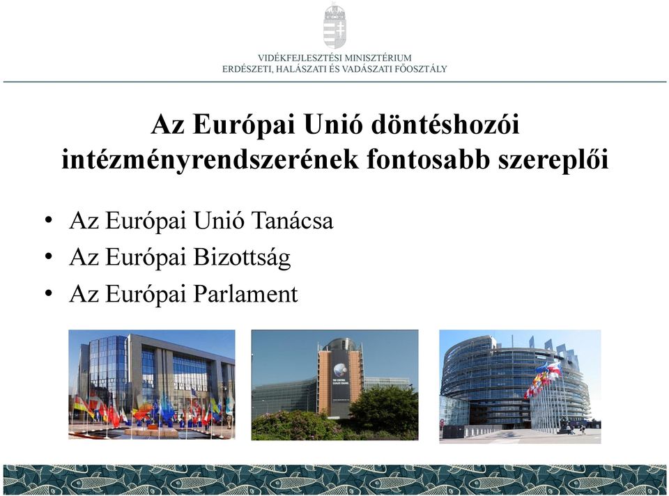 szereplői Az Európai Unió Tanácsa