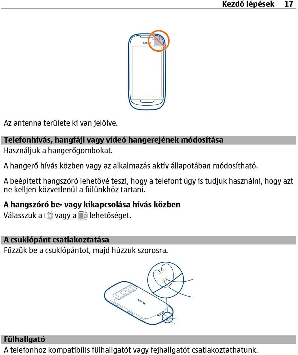 A beépített hangszóró lehetővé teszi, hogy a telefont úgy is tudjuk használni, hogy azt ne kelljen közvetlenül a fülünkhöz tartani.