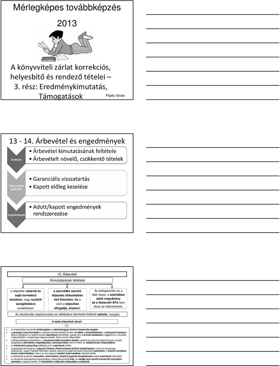 a szerződés szerinti teljesítés időszakában kell kimutatni, ha a vevő a teljesítést elfogadja, elismeri.