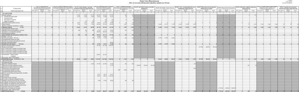 Munkaadót terhelı járulékok összesen: 3 Dologi kiadások Elızı évi maradvány visszafizetése (3.