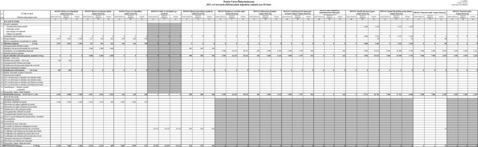 Munkaadót terhelı járulékok összesen: 3 Dologi kiadások Elızı évi maradvány visszafizetése (3.