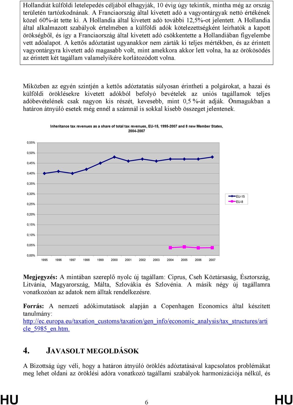 A Hollandia által alkalmazott szabályok értelmében a külföldi adók kötelezettségként leírhatók a kapott örökségből, és így a Franciaország által kivetett adó csökkentette a Hollandiában figyelembe