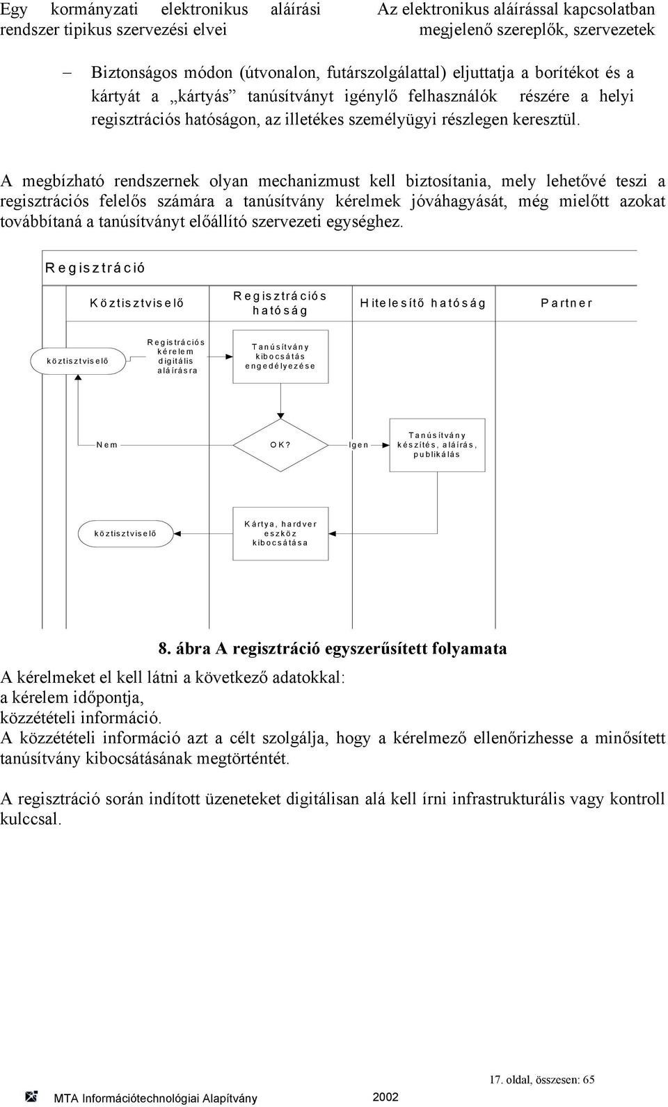 A megbízható rendszernek olyan mechanizmust kell biztosítania, mely lehetővé teszi a regisztrációs felelős számára a tanúsítvány kérelmek jóváhagyását, még mielőtt azokat továbbítaná a tanúsítványt