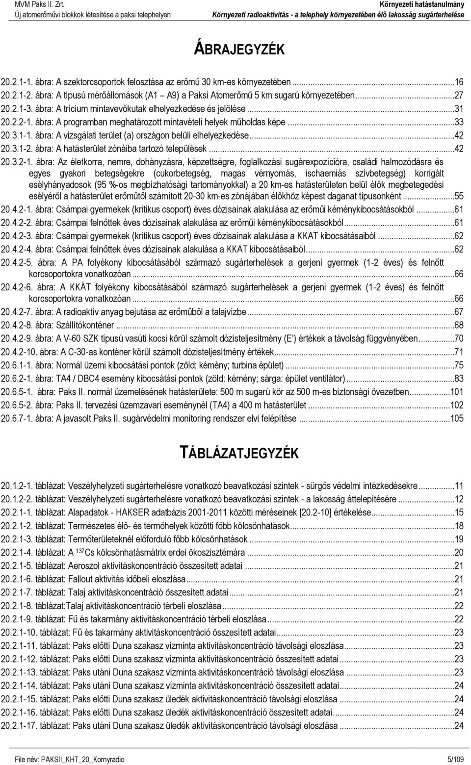 ábra: A trícium mintavevőkutak elhelyezkedése és jelölése...31 20.2.2-1. ábra: A prgramban meghatárztt mintavételi helyek műhldas képe...33 20.3.1-1.