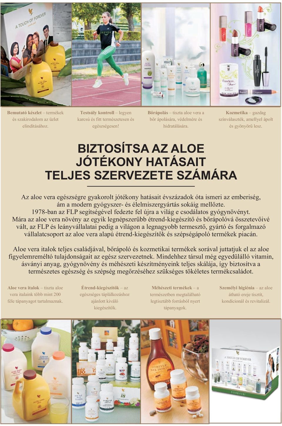 BIZTOSÍTSA AZ ALOE JÓTÉKONY HATÁSAIT TELJES SZERVEZETE SZÁMÁRA Az aloe vera egészségre gyakorolt jótékony hatásait évszázadok óta ismeri az emberiség, ám a modern gyógyszer- és élelmiszergyártás