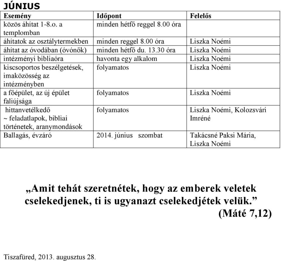 történetek, aranymondások, Kolozsvári Ballagás, évzáró 2014.