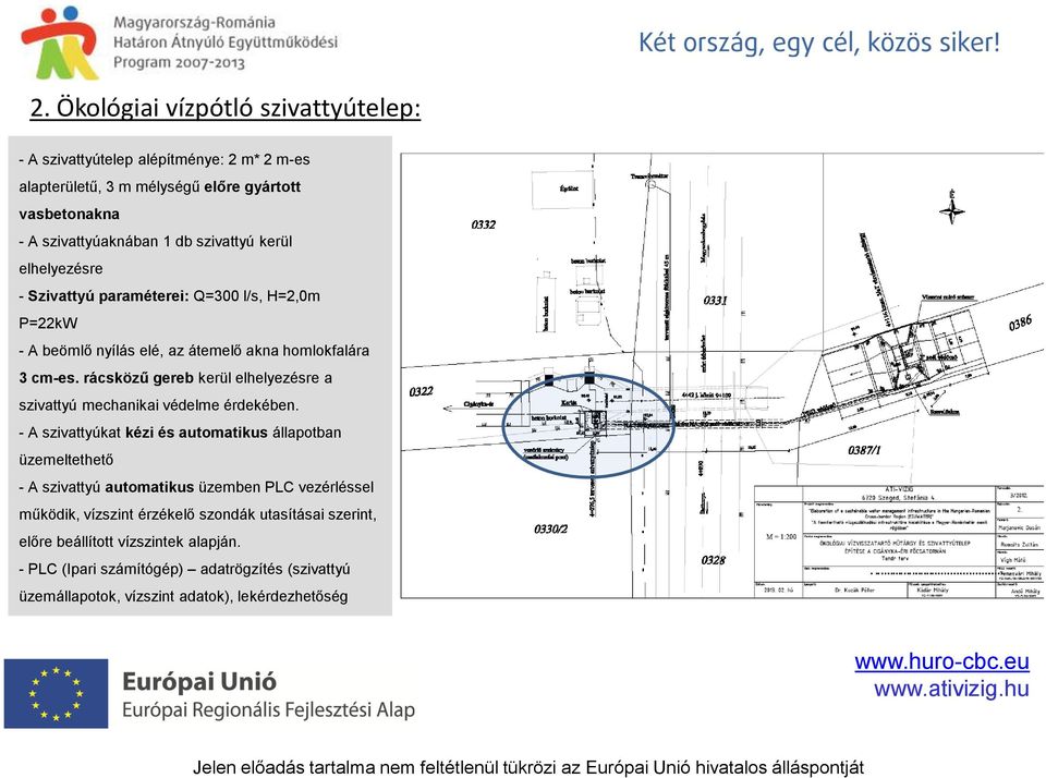 rácsközű gereb kerül elhelyezésre a szivattyú mechanikai védelme érdekében.