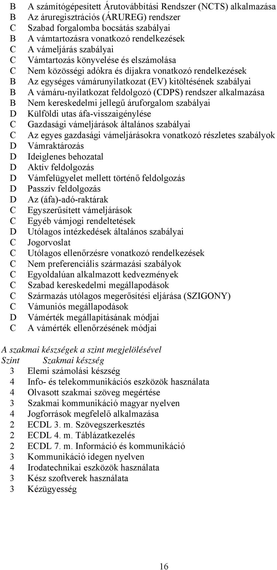 feldolgozó (DPS) rendszer alkalmazása Nem kereskedelmi jellegű áruforgalom szabályai Külföldi utas áfa-visszaigénylése Gazdasági vámeljárások általános szabályai Az egyes gazdasági vámeljárásokra