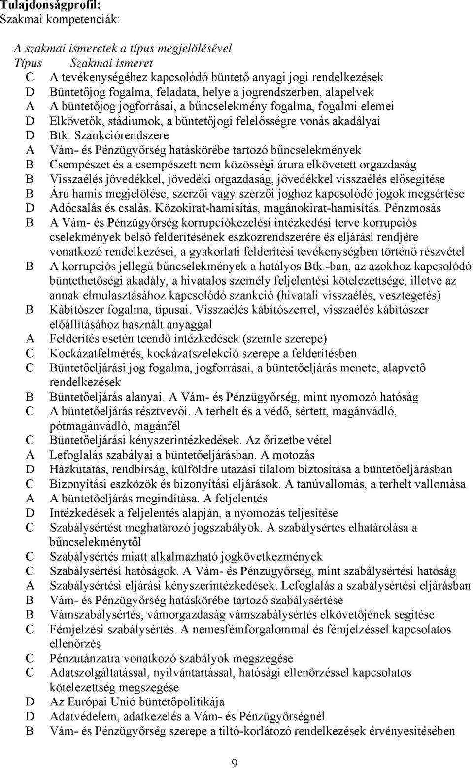 Szankciórendszere A Vám- és Pénzügyőrség hatáskörébe tartozó bűncselekmények sempészet és a csempészett nem közösségi árura elkövetett orgazdaság Visszaélés jövedékkel, jövedéki orgazdaság,