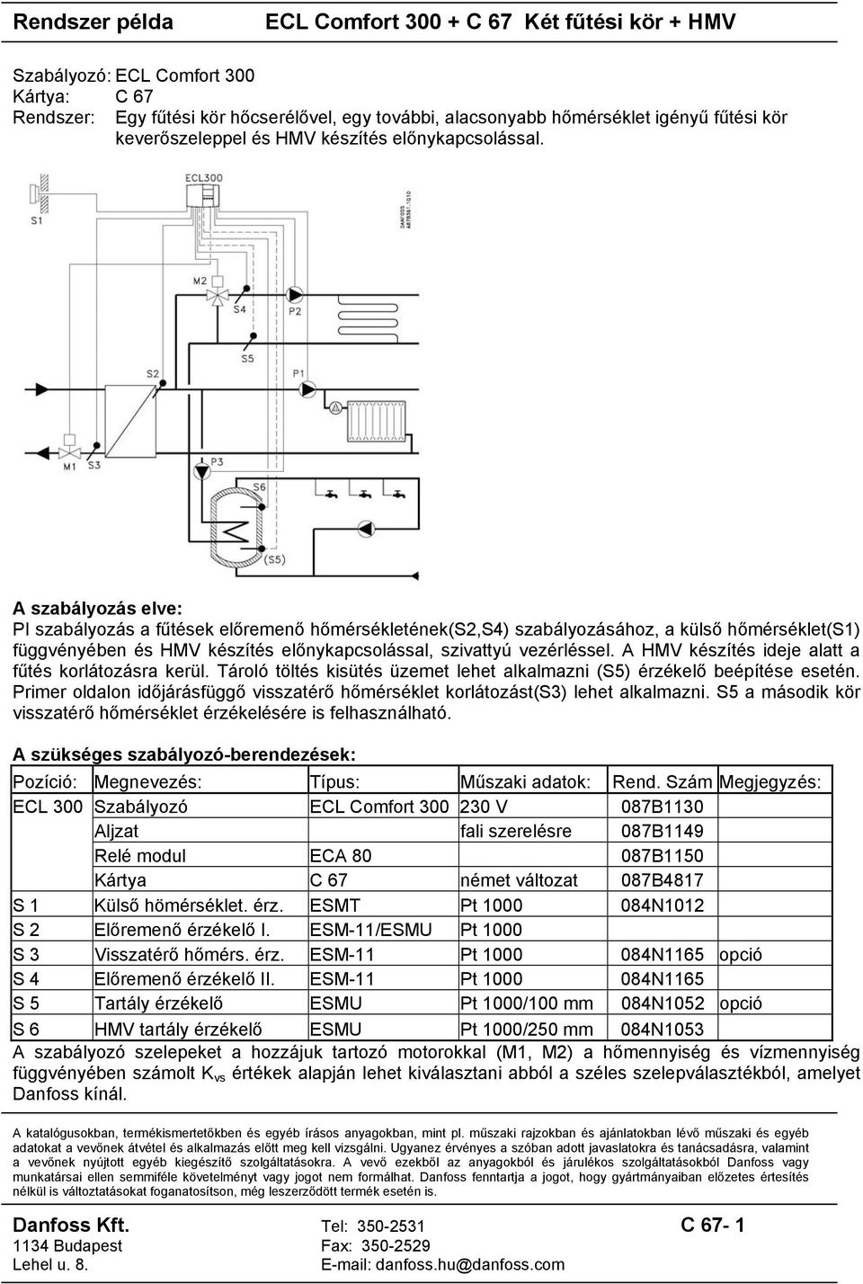 ECL Comfort C 67 Két fűtési kör + HMV - PDF Free Download