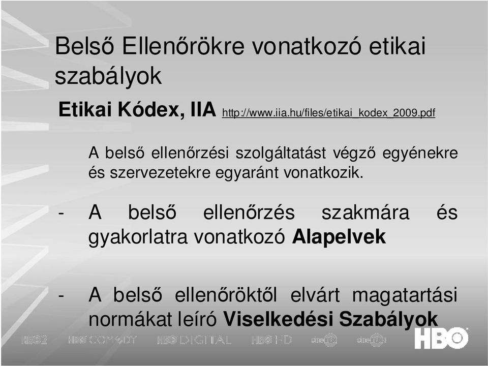 pdf A belsı ellenırzési szolgáltatást végzı egyénekre és szervezetekre egyaránt