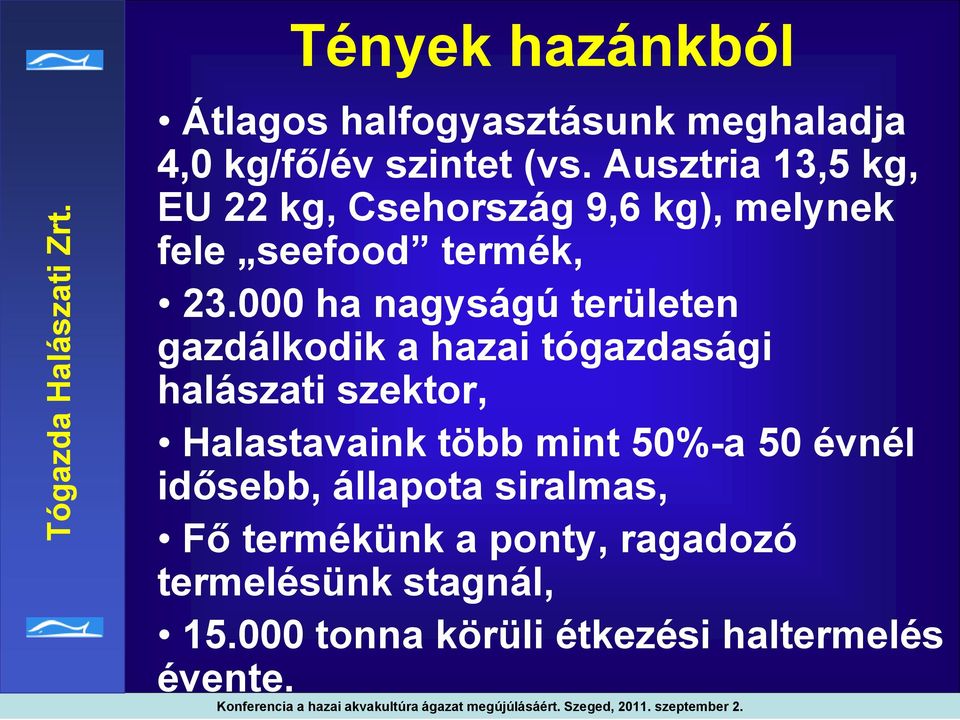 000 ha nagyságú területen gazdálkodik a hazai tógazdasági halászati szektor, Halastavaink több mint