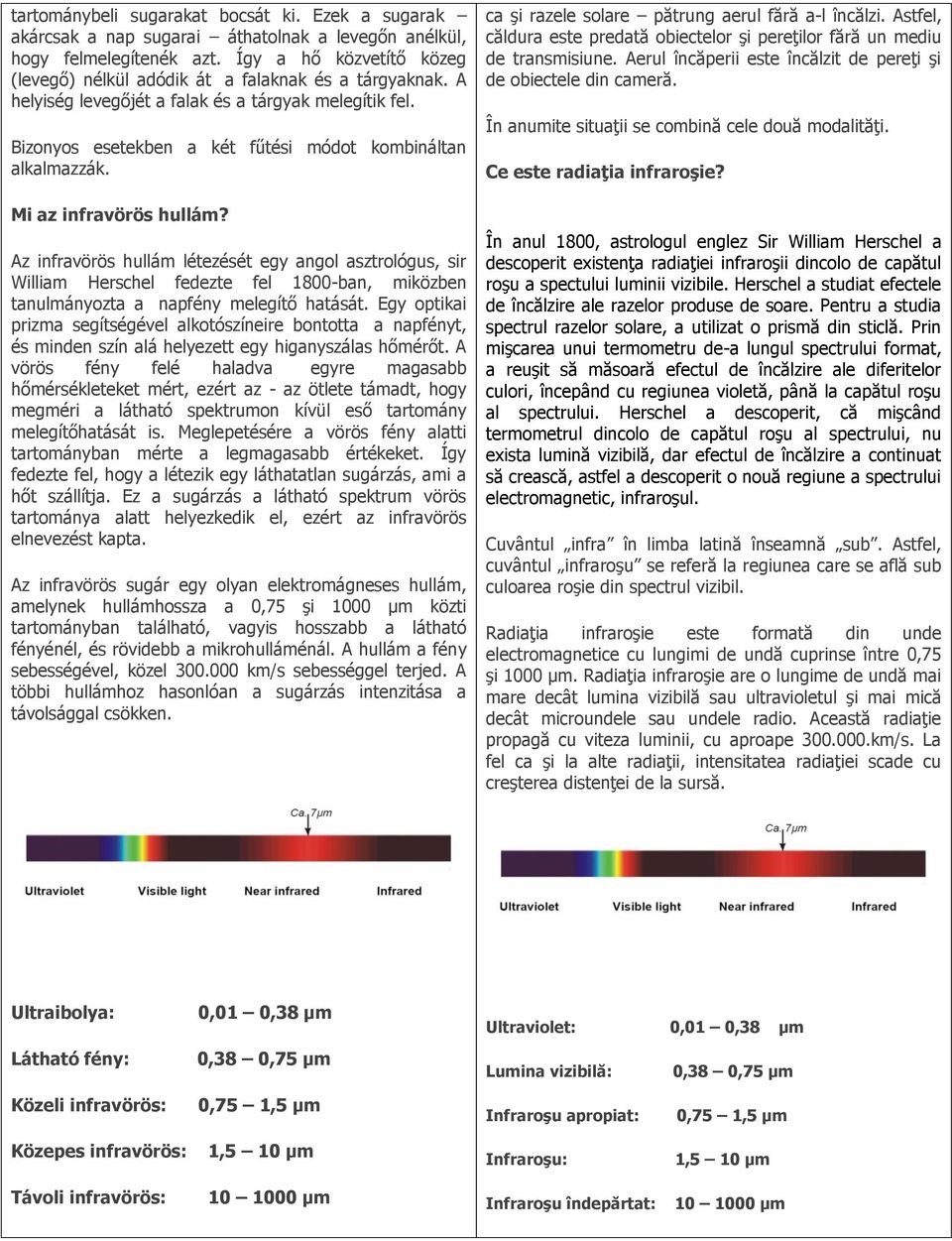 Mi az infravörös hullám? Az infravörös hullám létezését egy angol asztrológus, sir William Herschel fedezte fel 1800-ban, miközben tanulmányozta a napfény melegítő hatását.