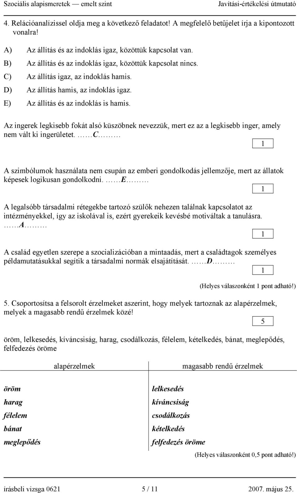 Az ingerek legkisebb fokát alsó küszöbnek nevezzük, mert ez az a legkisebb inger, amely nem vált ki ingerületet.