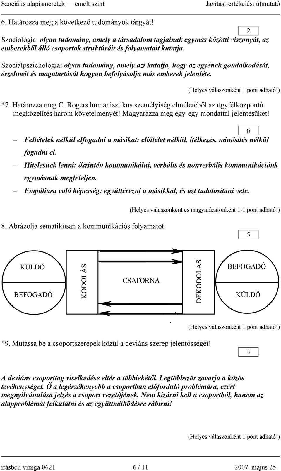 Határozza meg C. Rogers humanisztikus személyiség elméletéből az ügyfélközpontú megközelítés három követelményét! Magyarázza meg egy-egy mondattal jelentésüket!