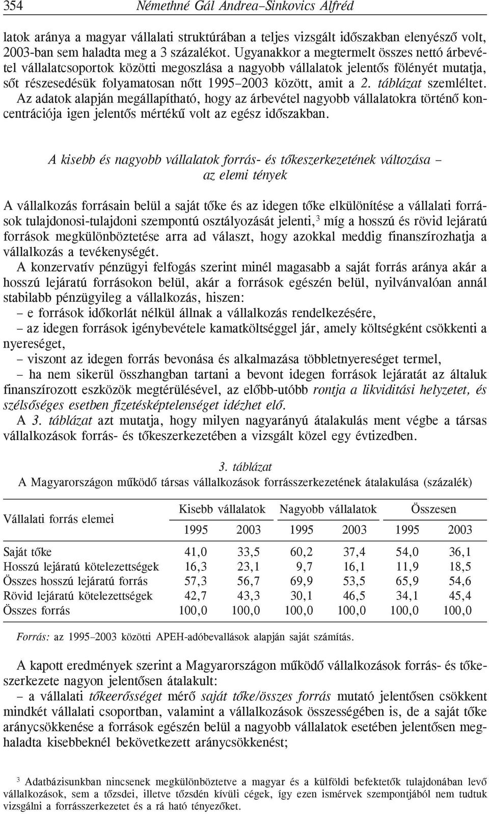táblázat szemléltet. Az adatok alapján megállapítható, hogy az árbevétel nagyobb vállalatokra történõ koncentrációja igen jelentõs mértékû volt az egész idõszakban.