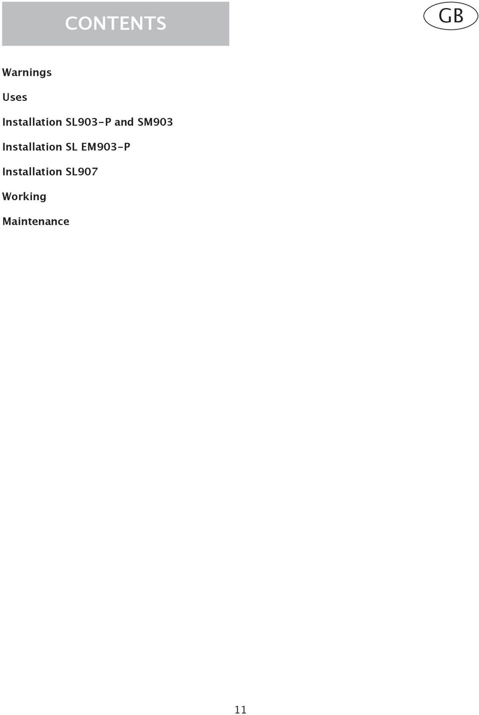 Installation SL EM903-P