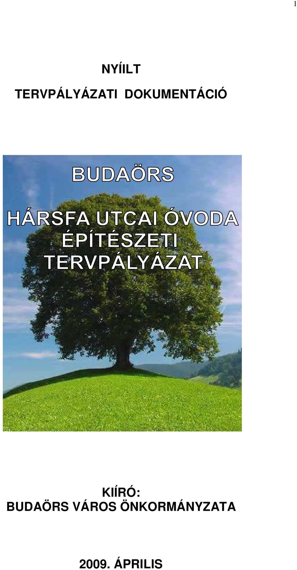 DOKUMENTÁCIÓ KIÍRÓ:
