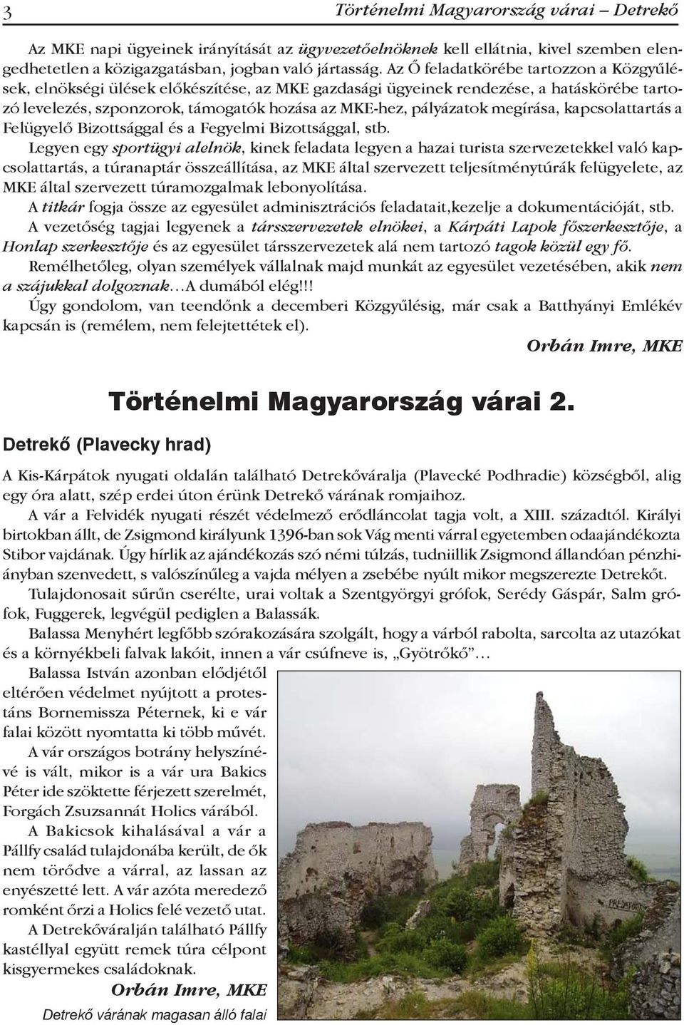 megírása, kapcsolattartás a Felügyelő Bizottsággal és a Fegyelmi Bizottsággal, stb.