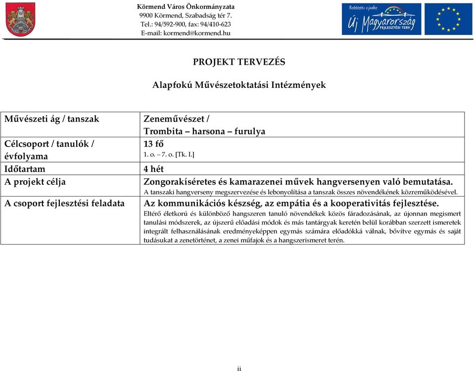 A csoport fejlesztési feladata Az kommunikációs készség, az empátia és a kooperativitás fejlesztése.