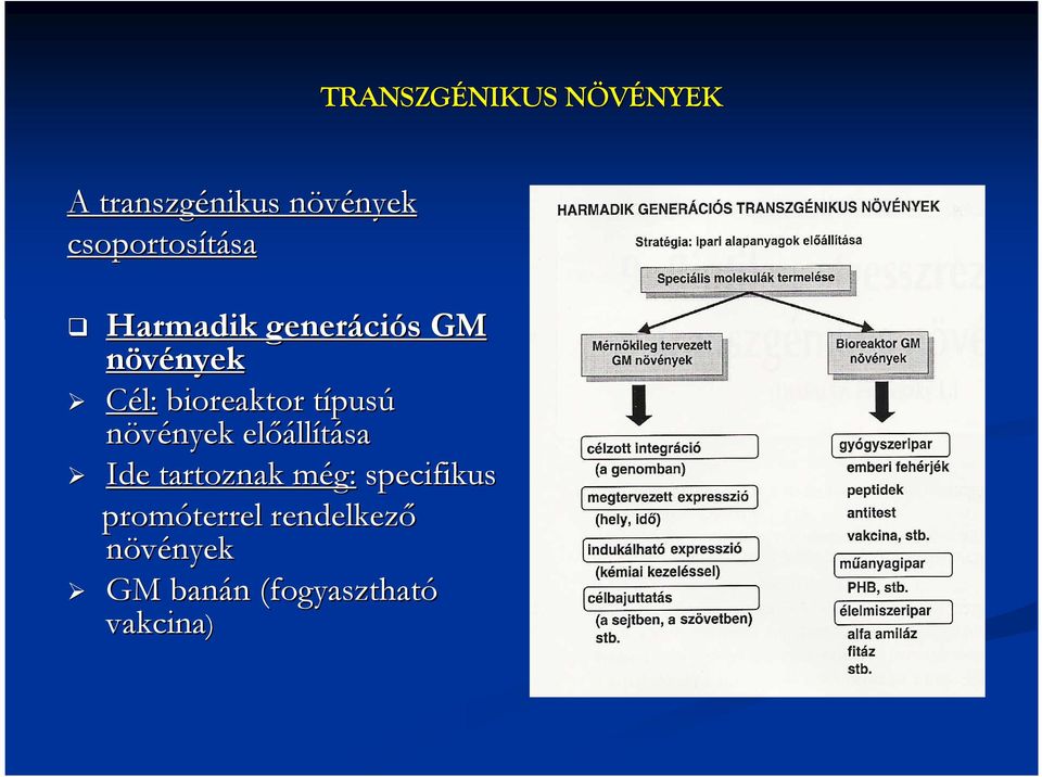 bioreaktor típusú növények nyek előáll llítása Ide tartoznak még: m