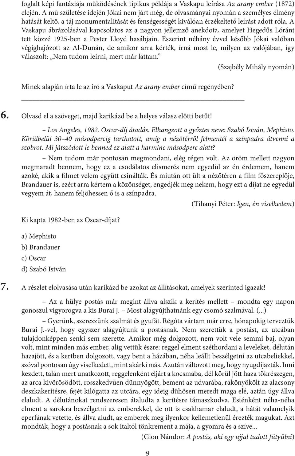 A Vaskapu ábrázolásával kapcsolatos az a nagyon jellemző anekdota, amelyet Hegedűs Lóránt tett közzé 1925-ben a Pester Lloyd hasábjain.