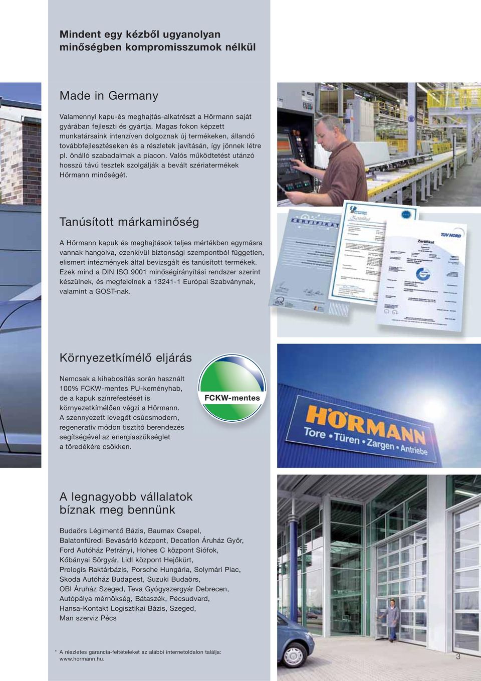Szekcionált garázs-/ ipari kapuk Európa piacvezető kapugyártójától - PDF  Ingyenes letöltés