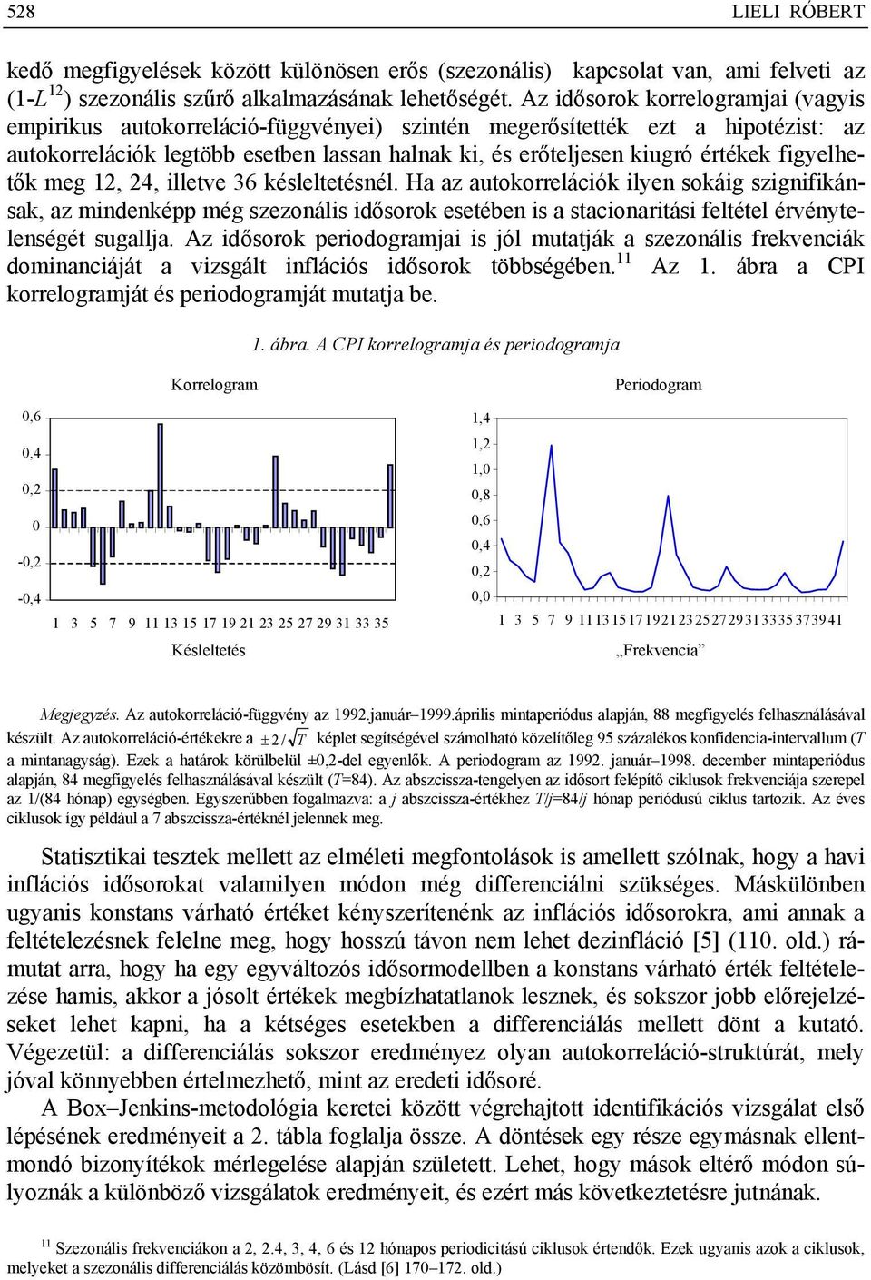 figyelhetők meg 1, 4, illetve 36 késleltetésnél.