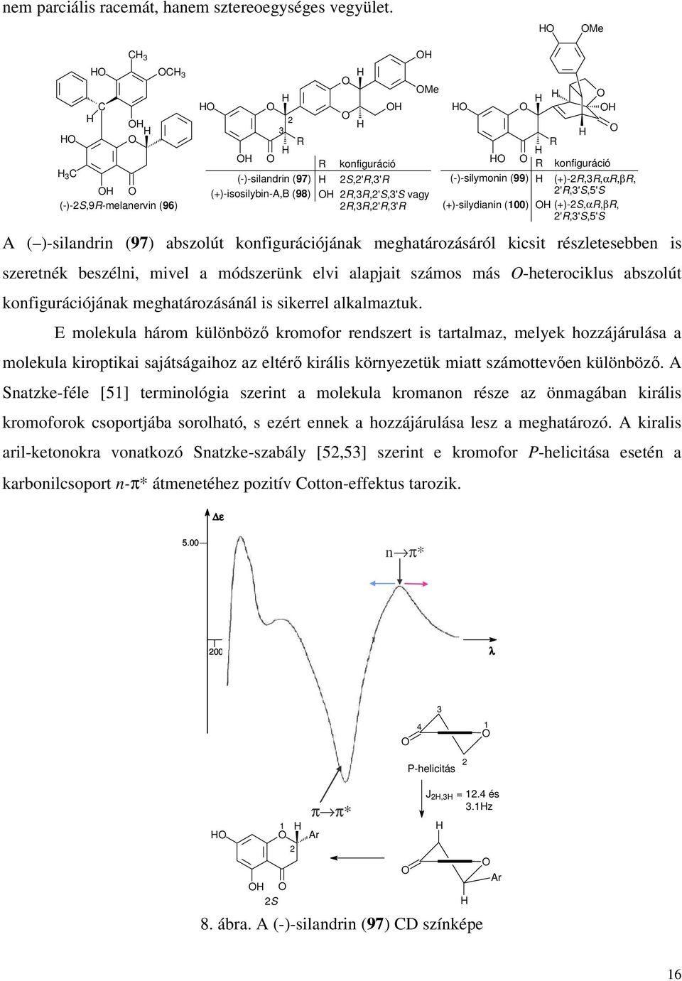 -heterociklus abszolút konfigurációjának meghatározásánál is sikerrel alkalmaztuk.