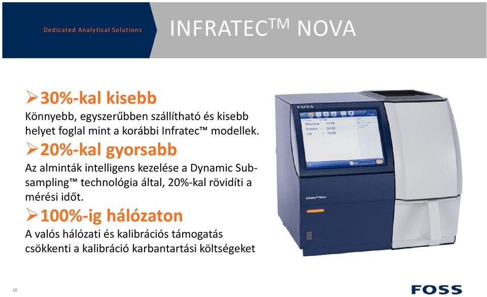 20%-kal gyorsabb Az alminták intelligens kezelése a Dynamic Subsampling technológia