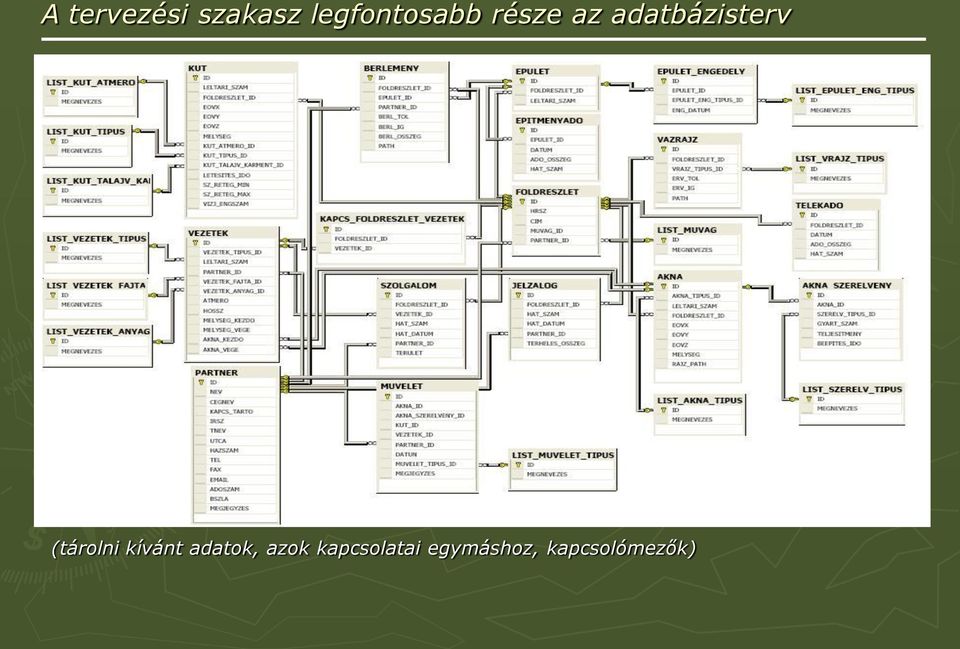 adatbázisterv (tárolni kívánt