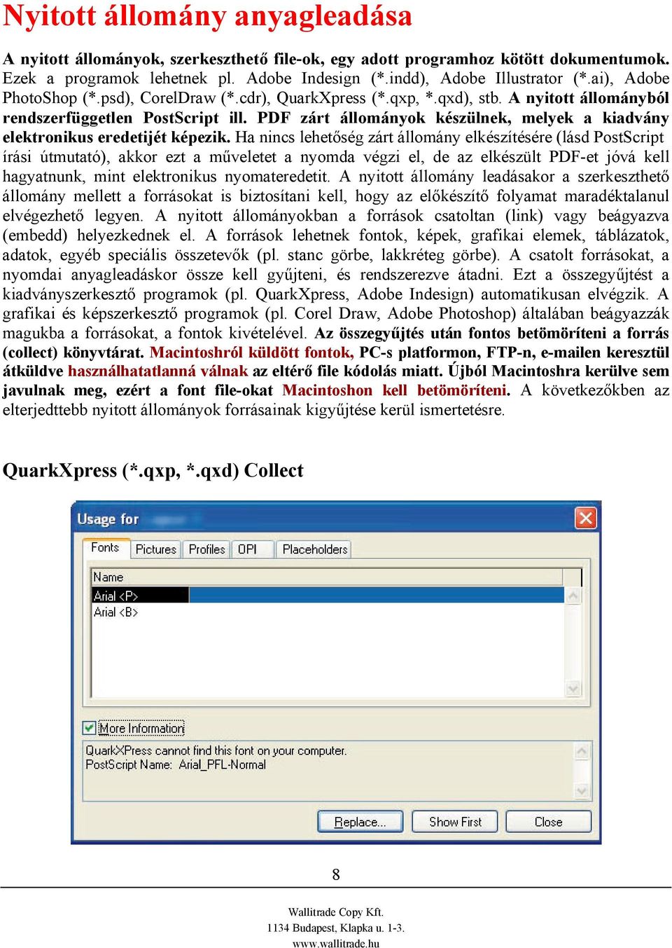 PDF zárt állományok készülnek, melyek a kiadvány elektronikus eredetijét képezik.