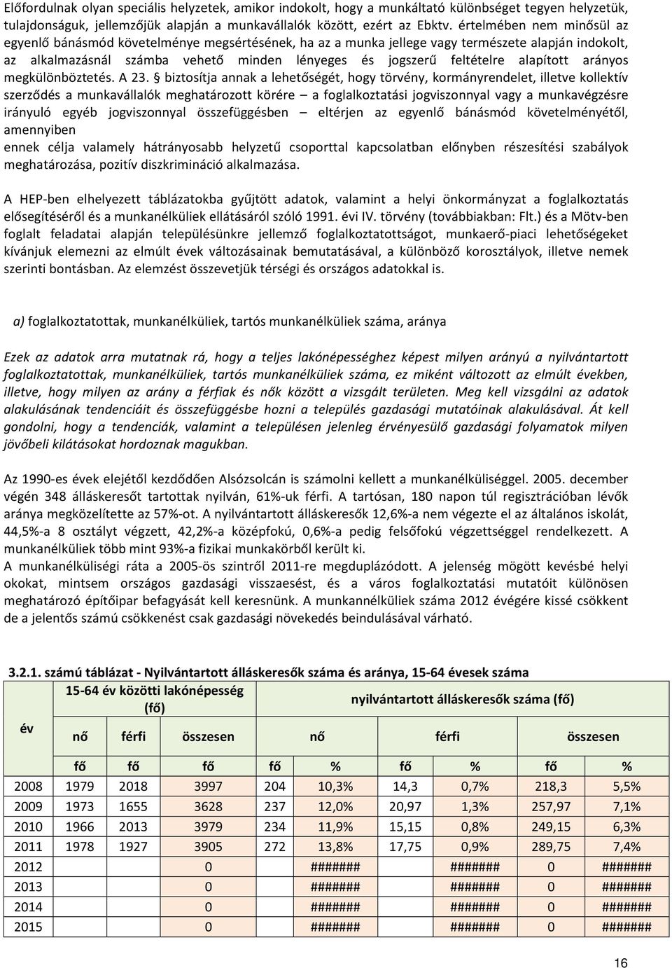 alapított arányos megkülönböztetés. A 23.