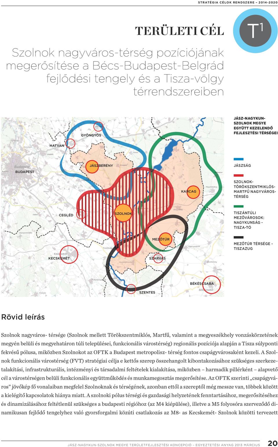 KECSKEMÉT SZOLNOKTÖRÖKSZENTMIKLÓSMARTFŰ NAGYVÁROSTÉRSÉG MEZŐTÚR TÉRSÉGE TISZAZUG SZARVAS BÉKÉSCSABA SZENTES Rövid leírás Szolnok nagyváros- térsége (Szolnok mellett Törökszentmiklós, Martfű, valamint