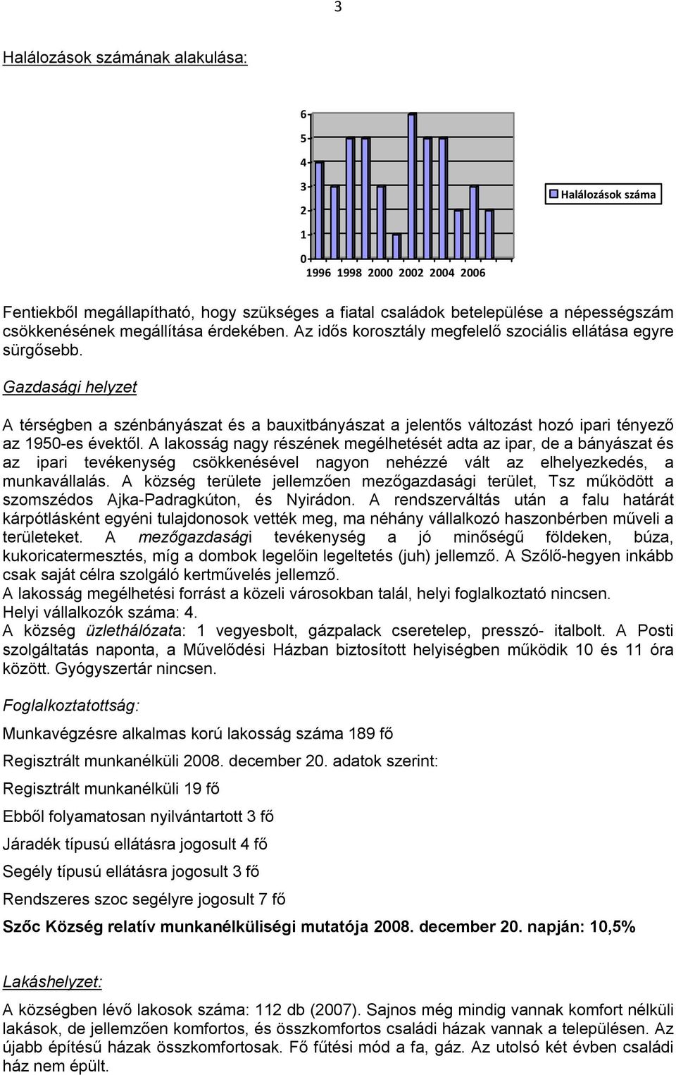 Gazdasági helyzet A térségben a szénbányászat és a bauxitbányászat a jelentős változást hozó ipari tényező az 1950-es évektől.