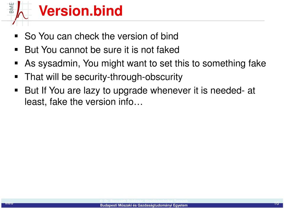is not faked As sysadmin, You might want to set this to something