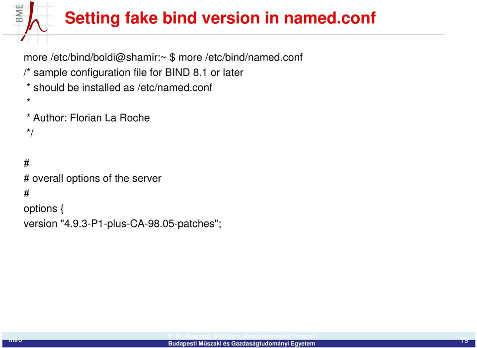 conf /* sample configuration file for BIND 8.