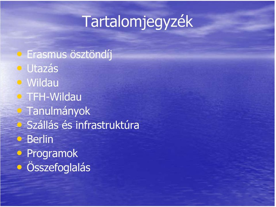 TFH-Wildau Tanulmányok Szállás