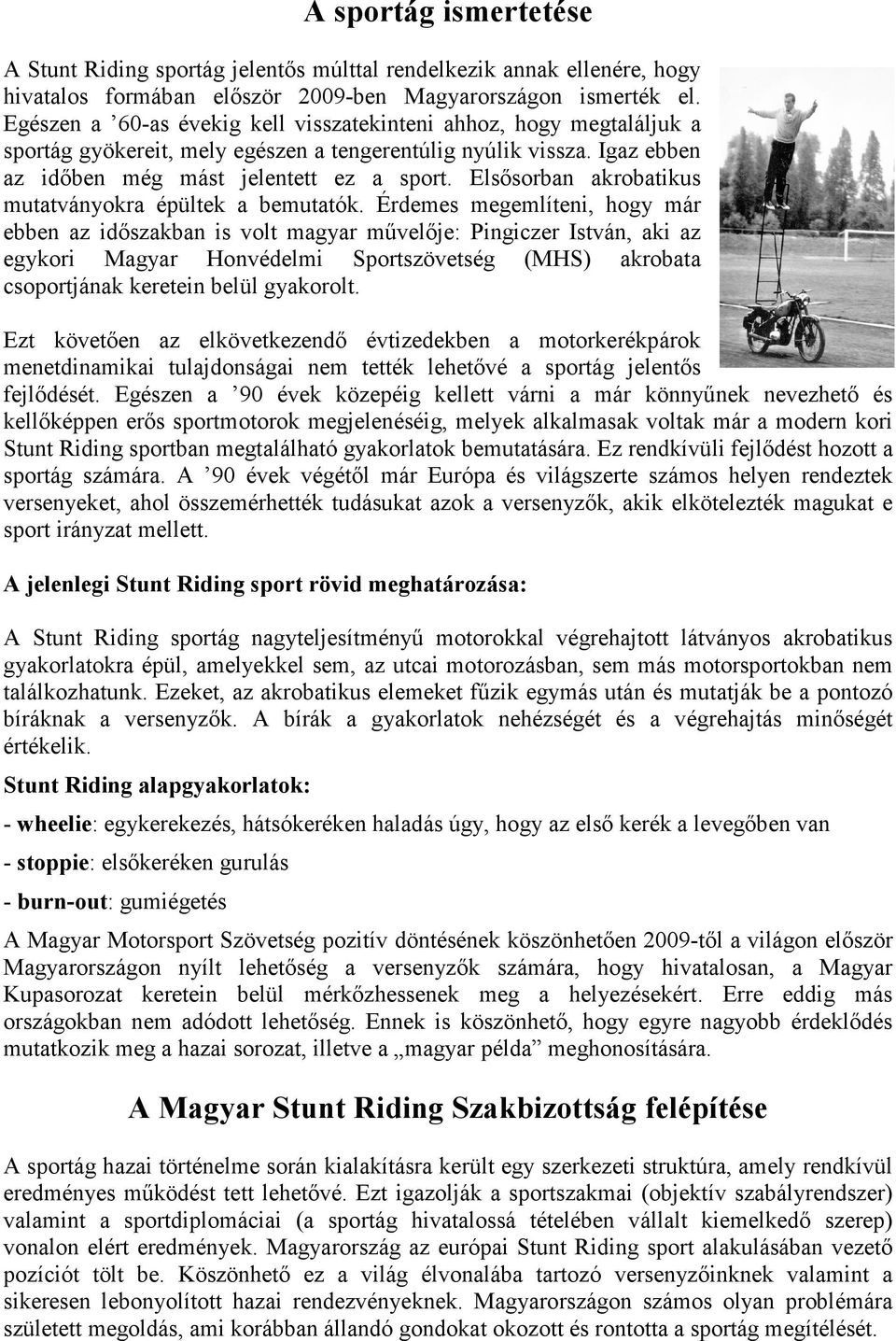 Elsősorban akrobatikus mutatványokra épültek a bemutatók.