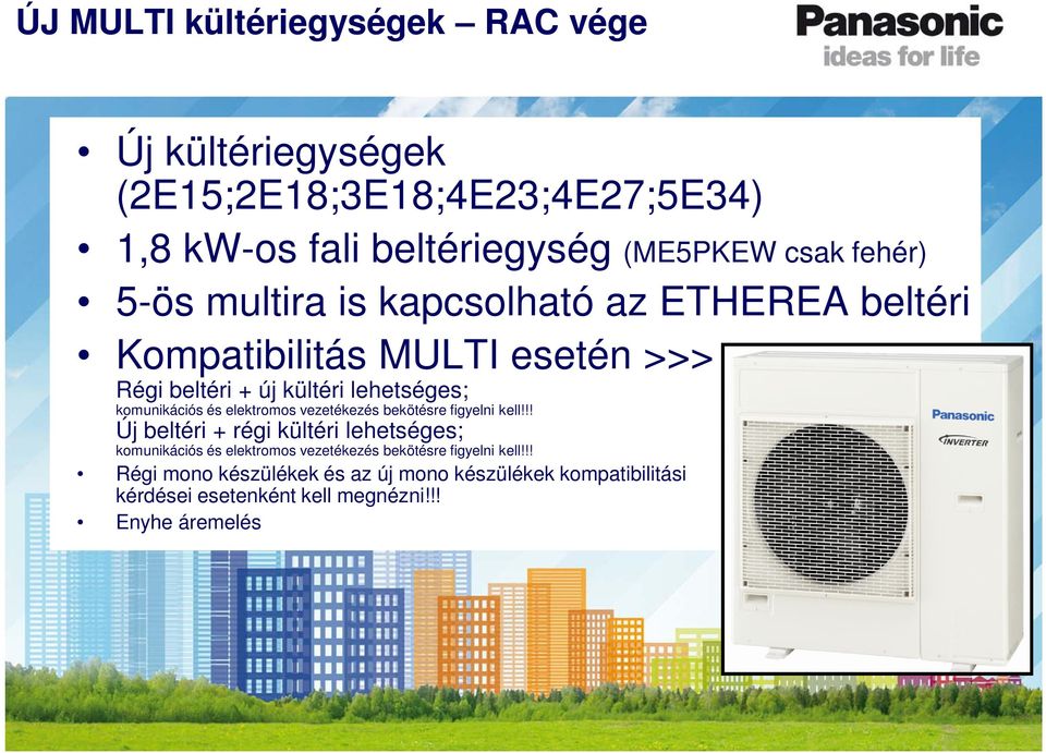 komunikációs és elektromos vezetékezés bekötésre figyelni kell!