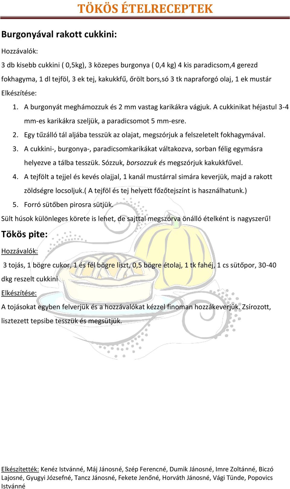 3. A cukkini-, burgonya-, paradicsomkarikákat váltakozva, sorban félig egymásra helyezve a tálba tesszük. Sózzuk, borsozzuk és megszórjuk kakukkfűvel. 4.