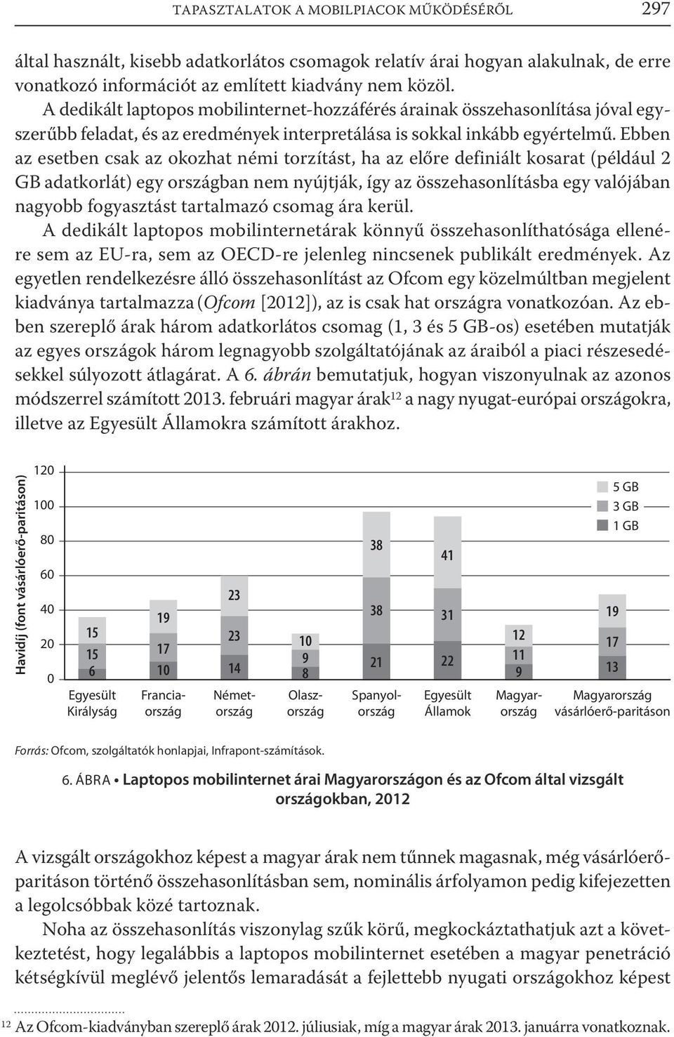 Ebben az esetben csak az okozhat némi torzítást, ha az előre definiált kosarat (például 2 GB adatkorlát) egy országban nem nyújtják, így az összehasonlításba egy valójában nagyobb fogyasztást