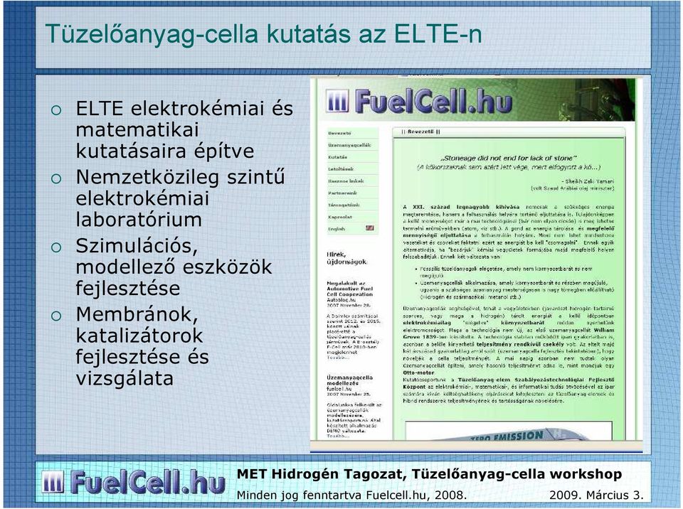 elektrokémiai laboratórium Szimulációs, modellezı