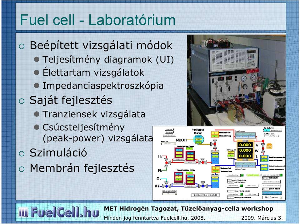 Impedanciaspektroszkópia Saját fejlesztés Tranziensek